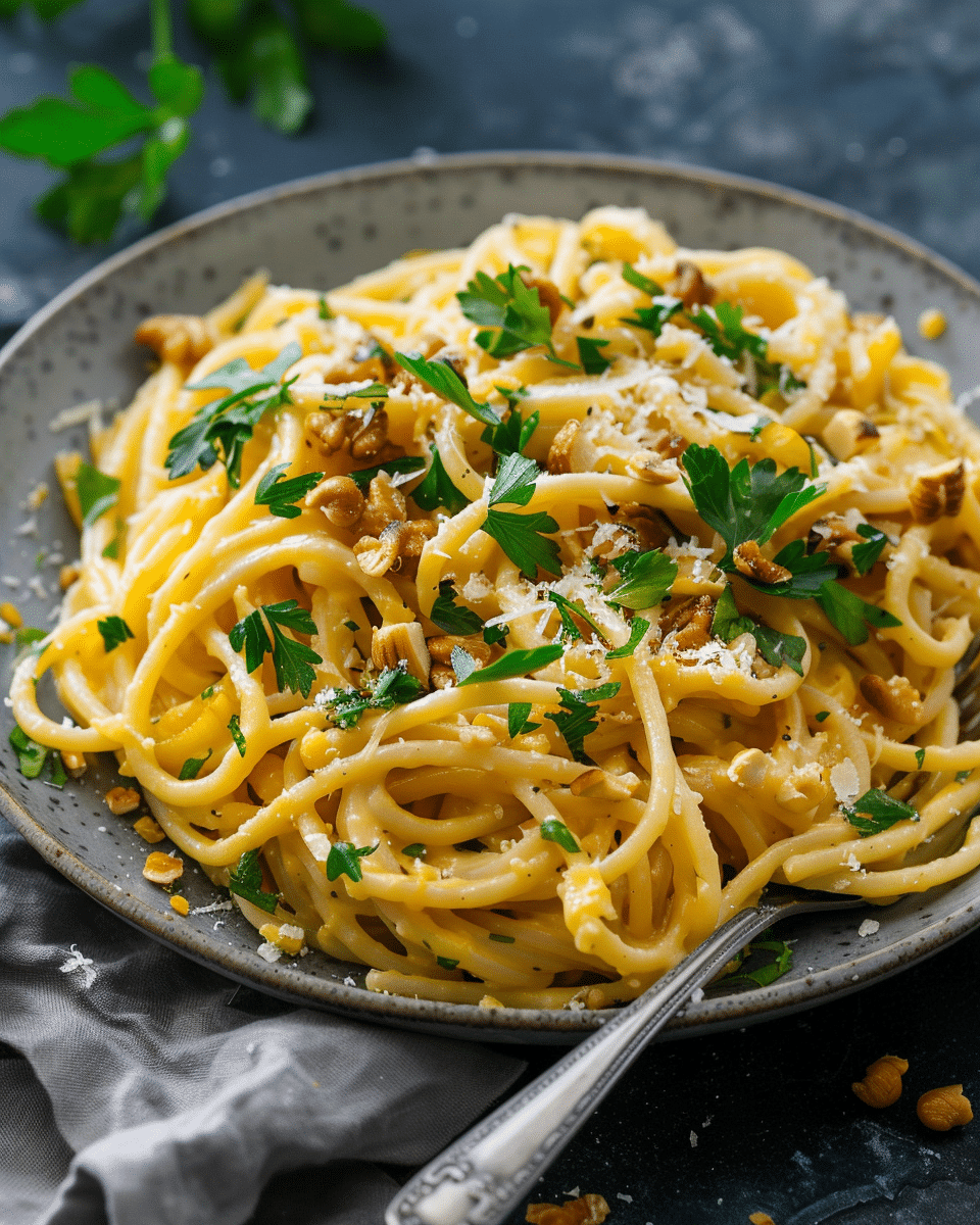 Butternut Squash Miso Carbonara