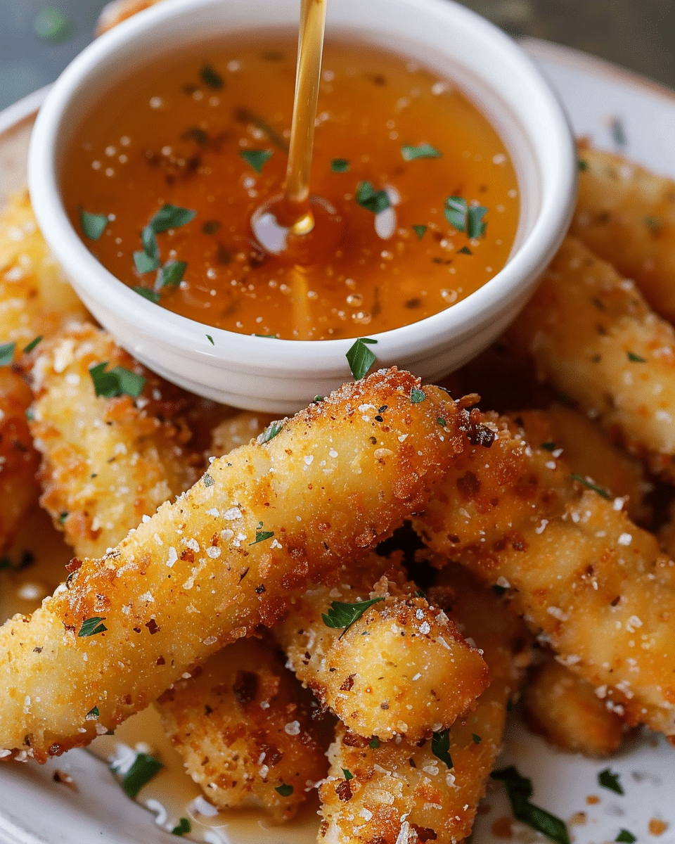 Crispy Mozzarella Sticks with Hot Honey Recipe