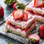 Strawberry Frosted Cookie Bars Recipe
