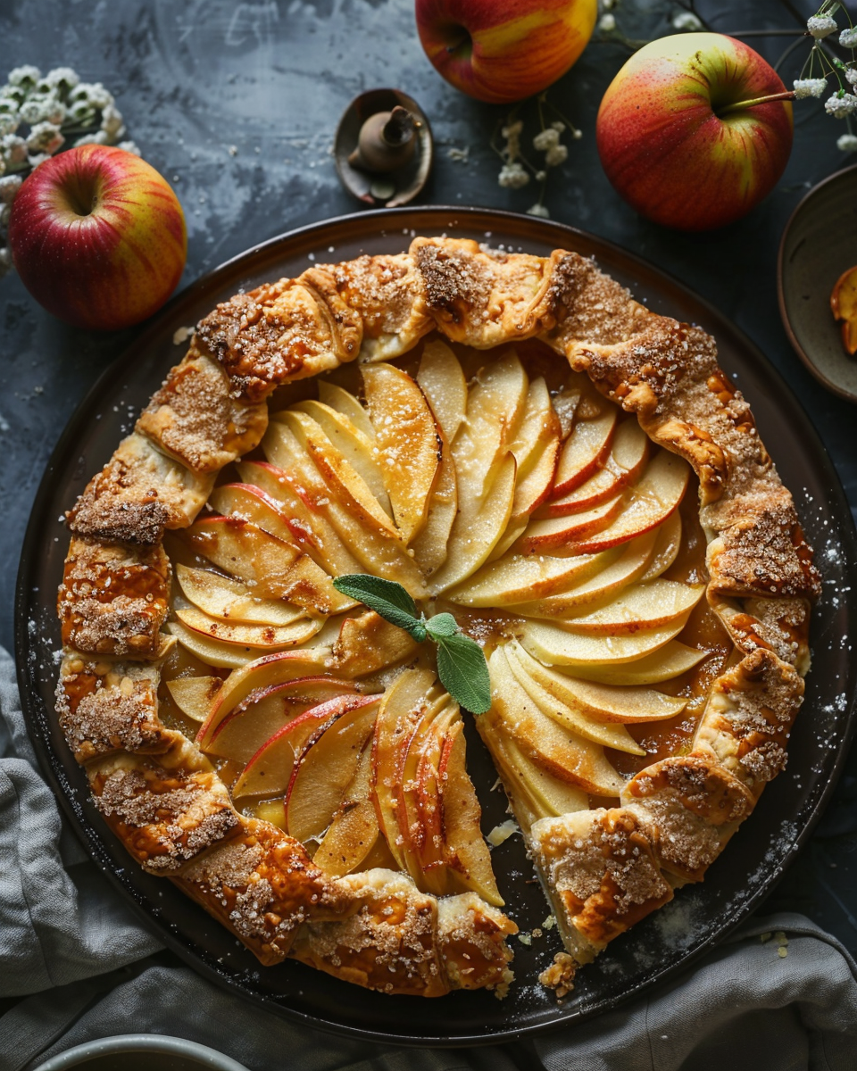 Apple Cheddar Galette