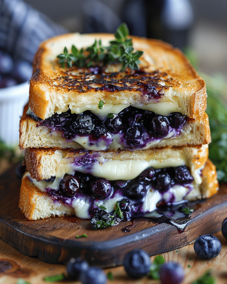 Blueberry Brie Grilled Cheese
