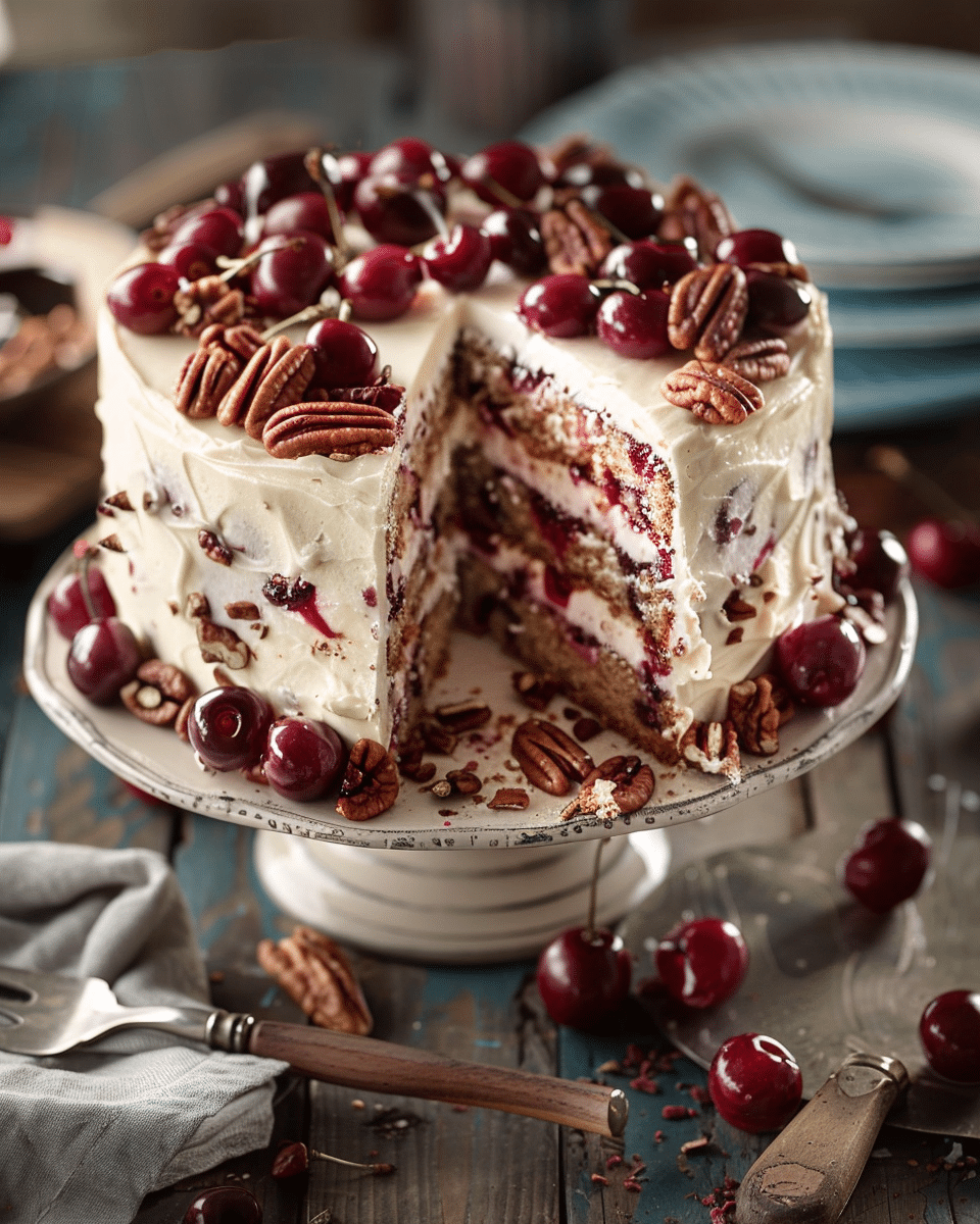 Cherry Pecan Cake