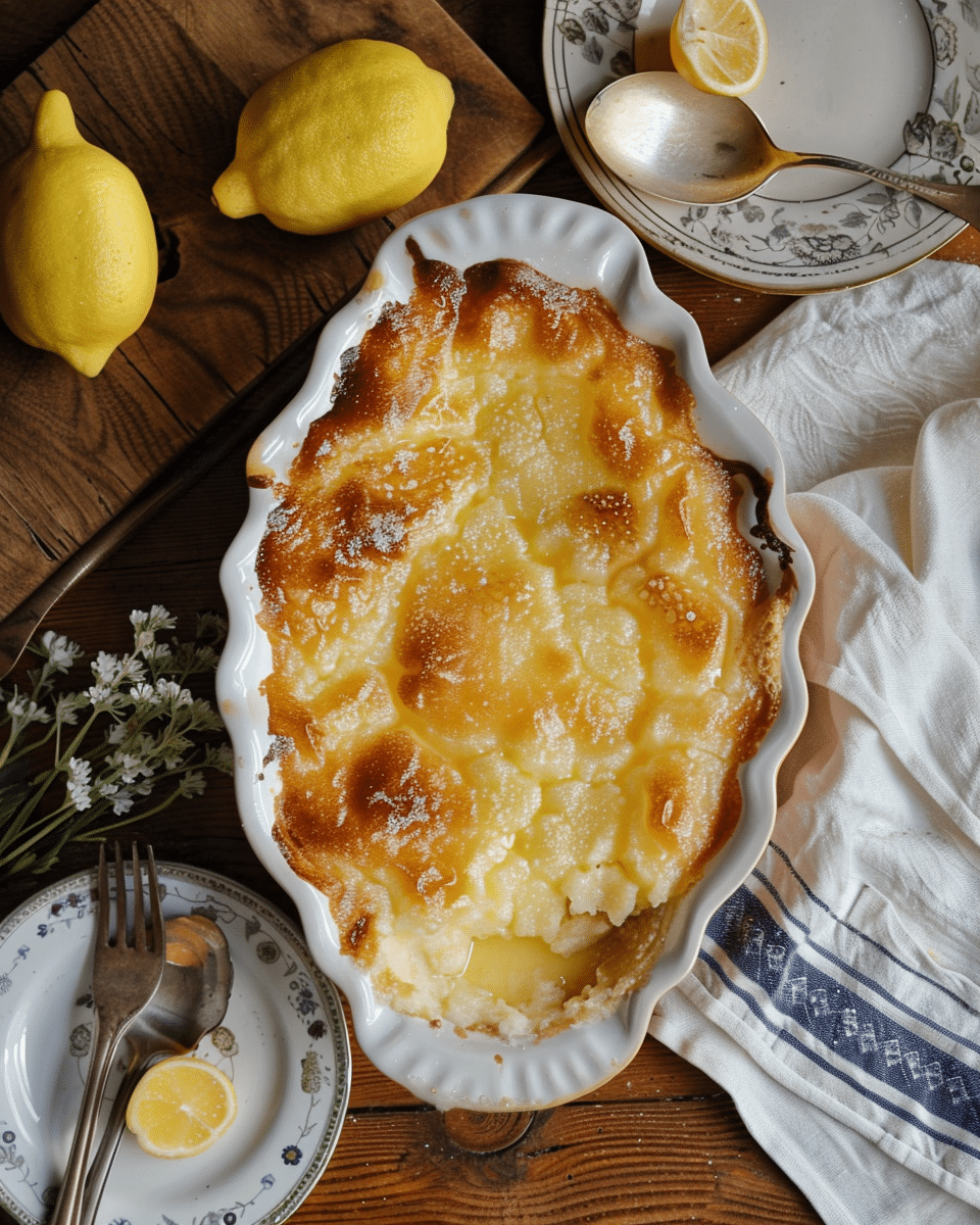 Classic Lemon Self-Saucing Pudding