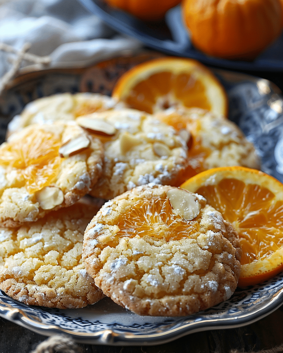 Mandarin Orange-Almond Cookies