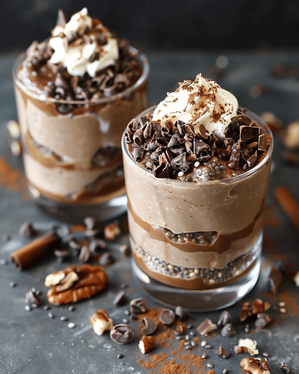 Cacao Horchata Chia Pudding Parfait