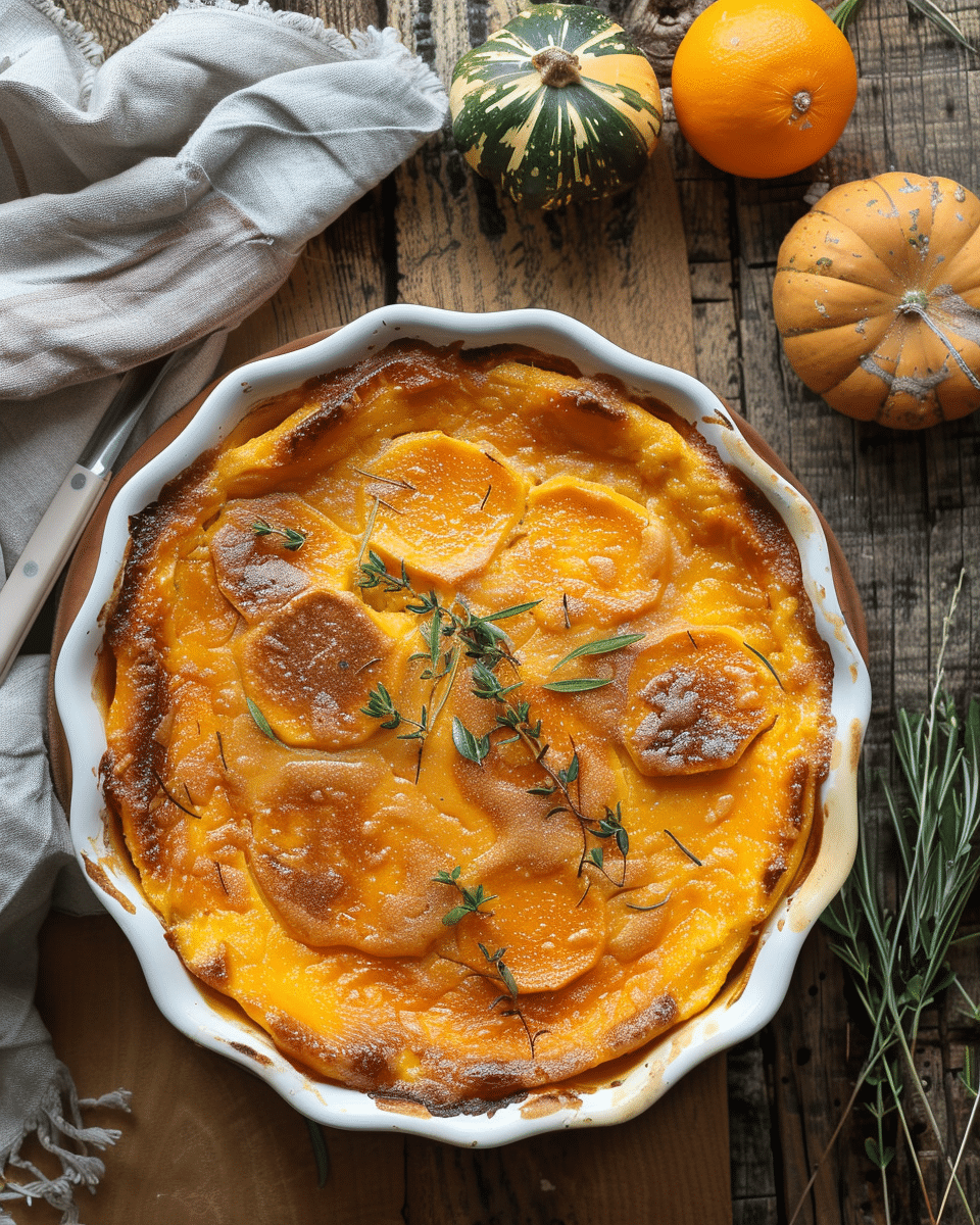 Cheddar-Butternut Squash Clafoutis