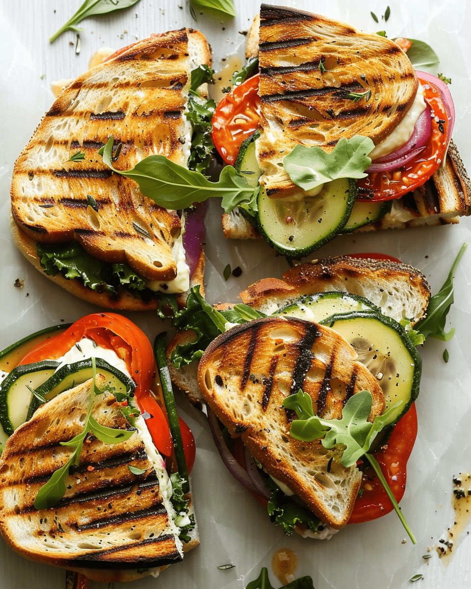 Grilled Veggie Sandwiches Recipe
