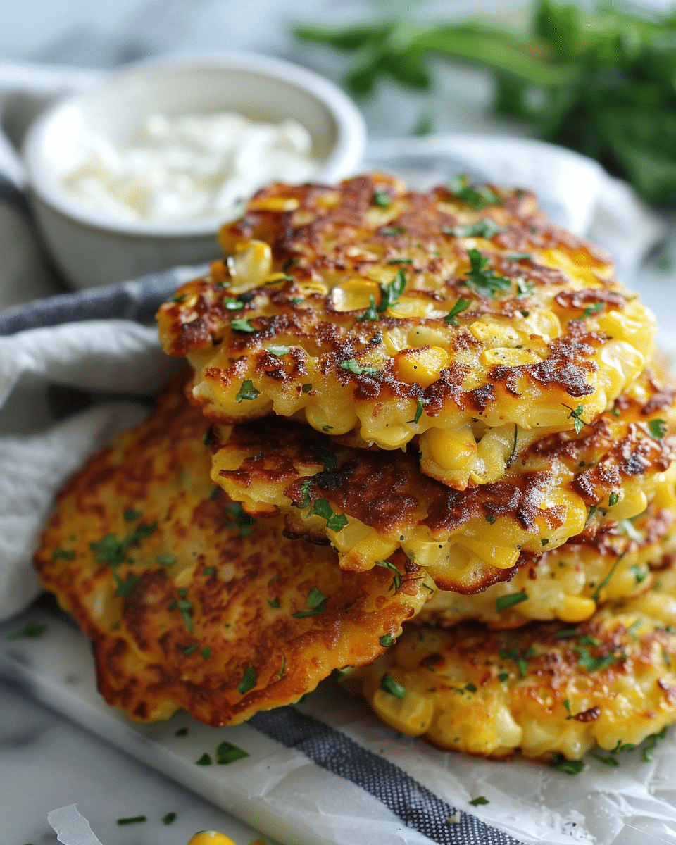 Mediterranean Corn Fritters Recipe