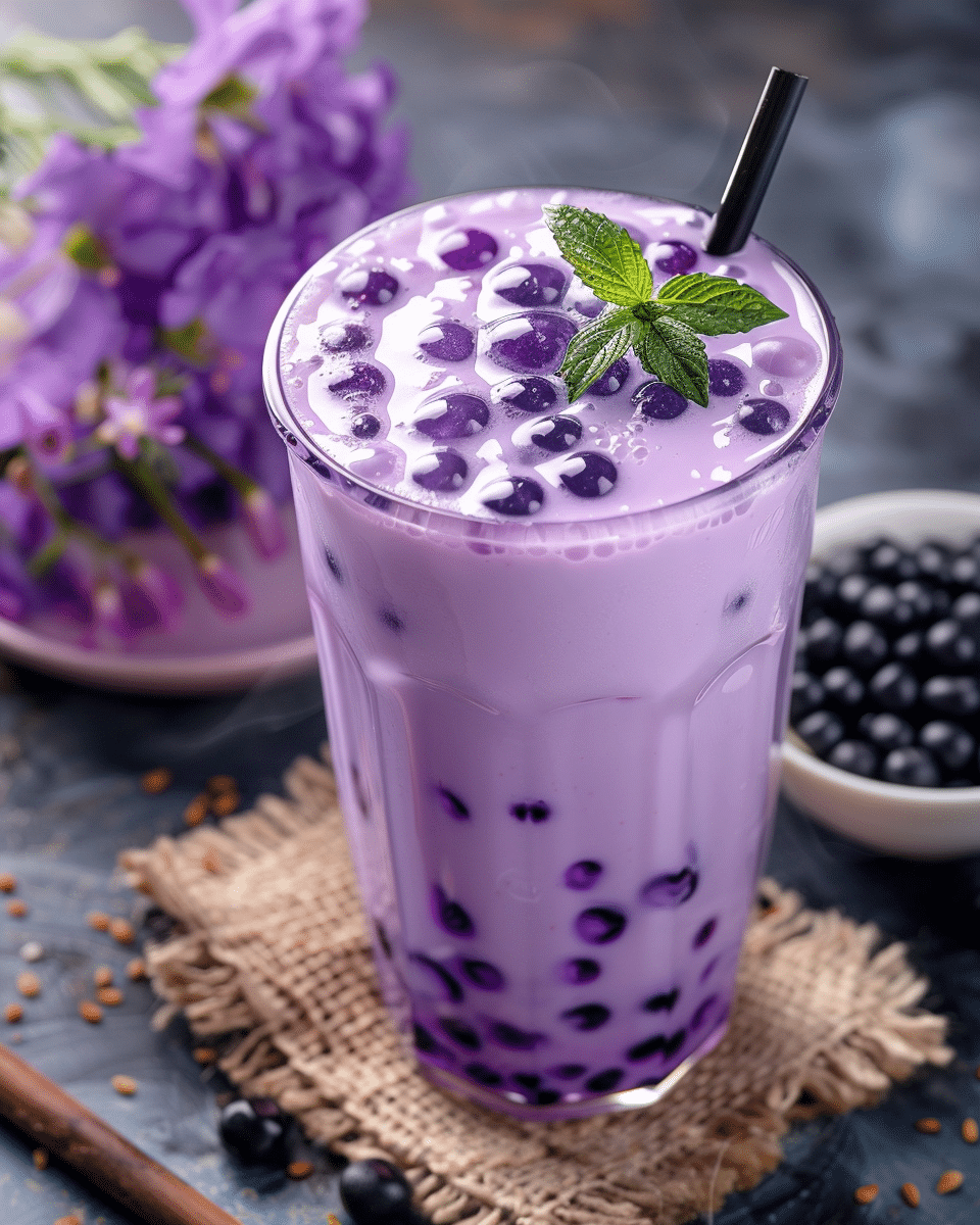 Ube Milk Tea Boba Recipe