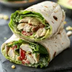 Avocado Chicken Salad Wraps