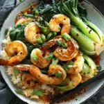 Ginger Shrimp Stir-Fry with Garlicky Bok Choy