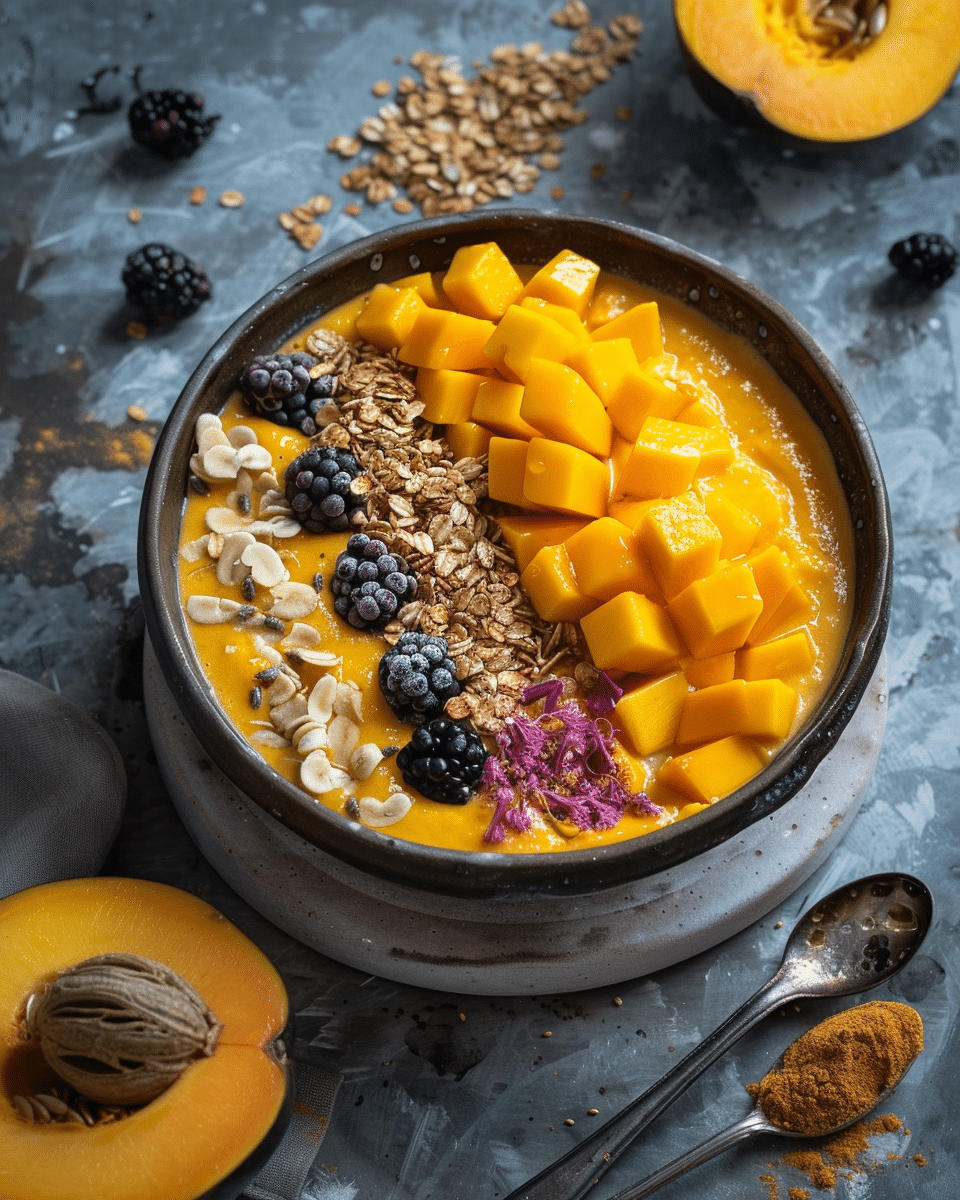 Mango Pumpkin Smoothie Bowl