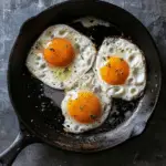 Olive Oil Fried Eggs