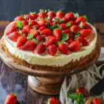 Strawberry and Cream Cheesecake