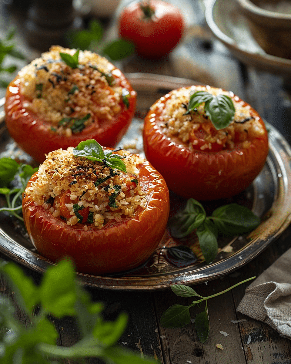 Mediterranean Stuffed Tomatoes Recipe