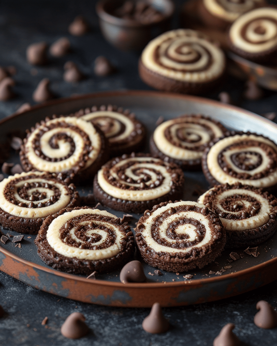 Chocolate Pinwheel Cookies