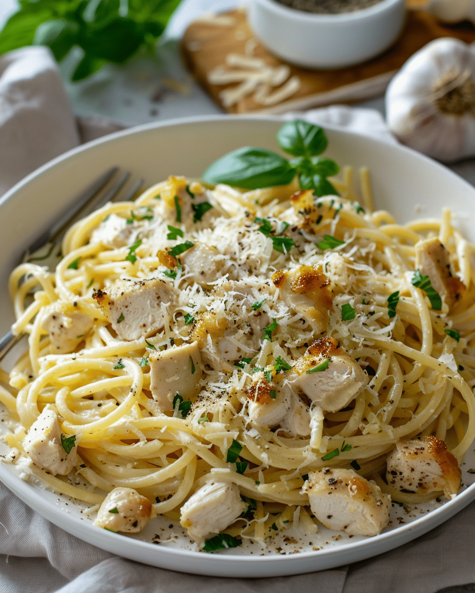 Chicken Garlic Parmesan Pasta