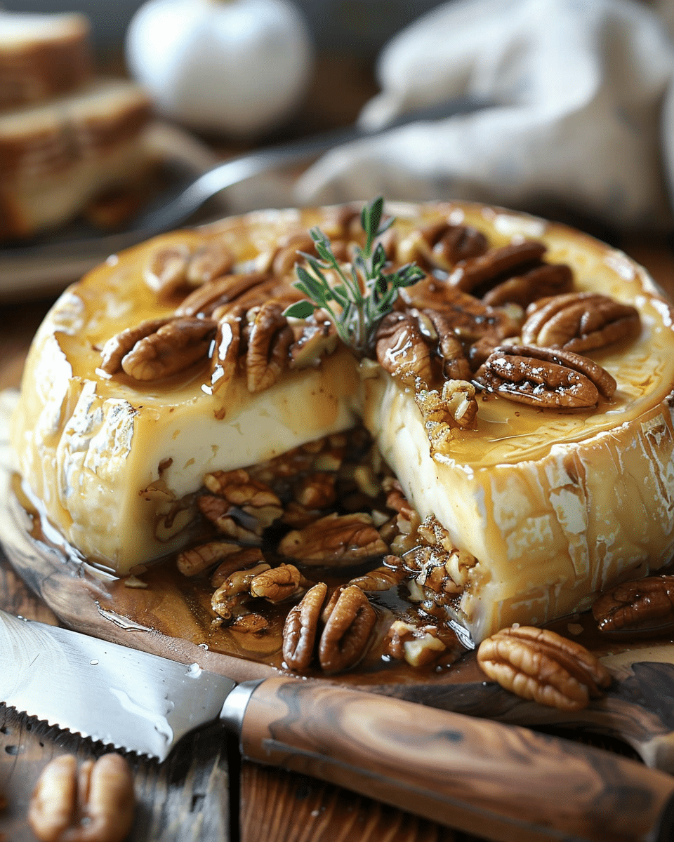 Maple Pecan Baked Brie