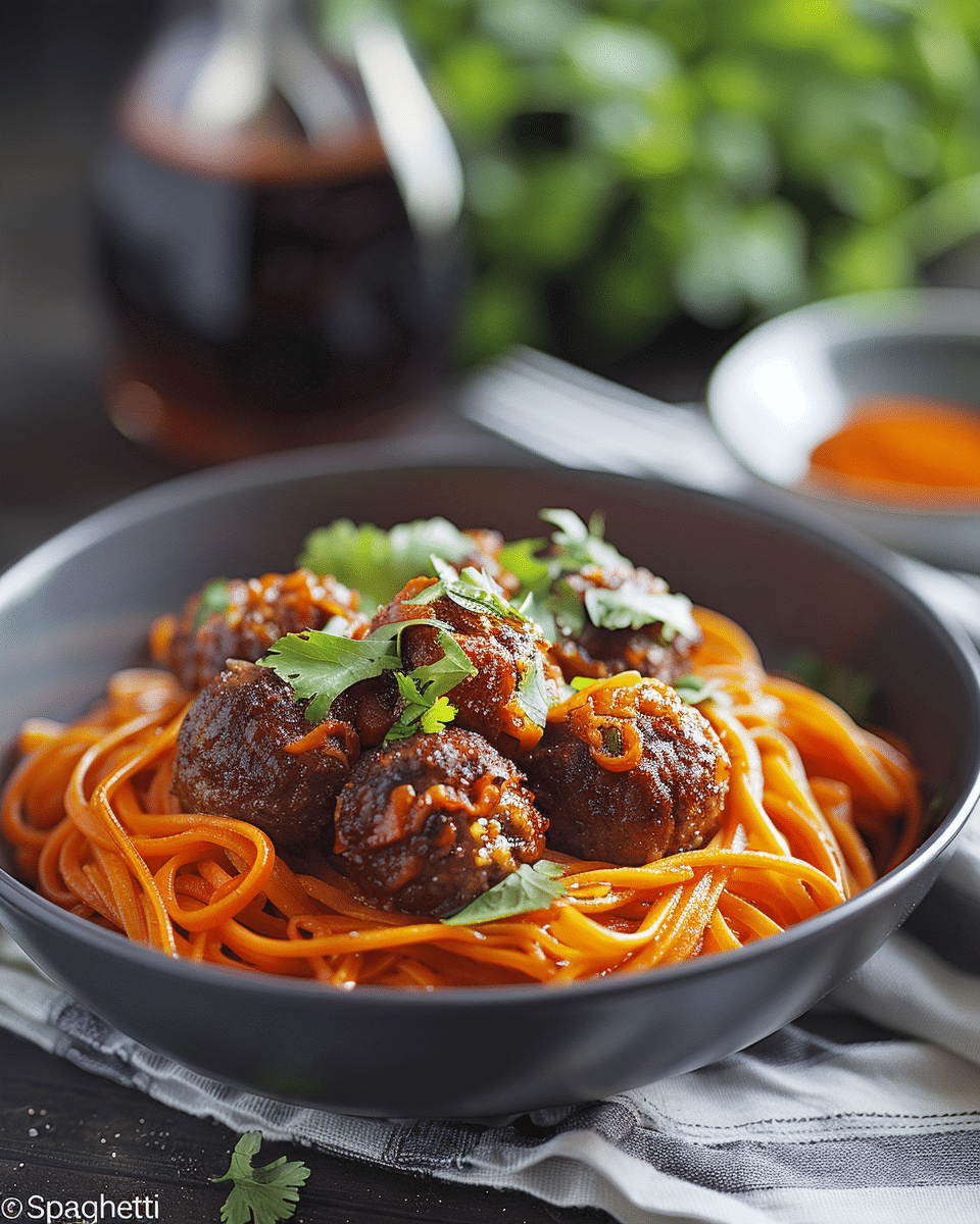 Vietnamese Spaghetti Meatballs