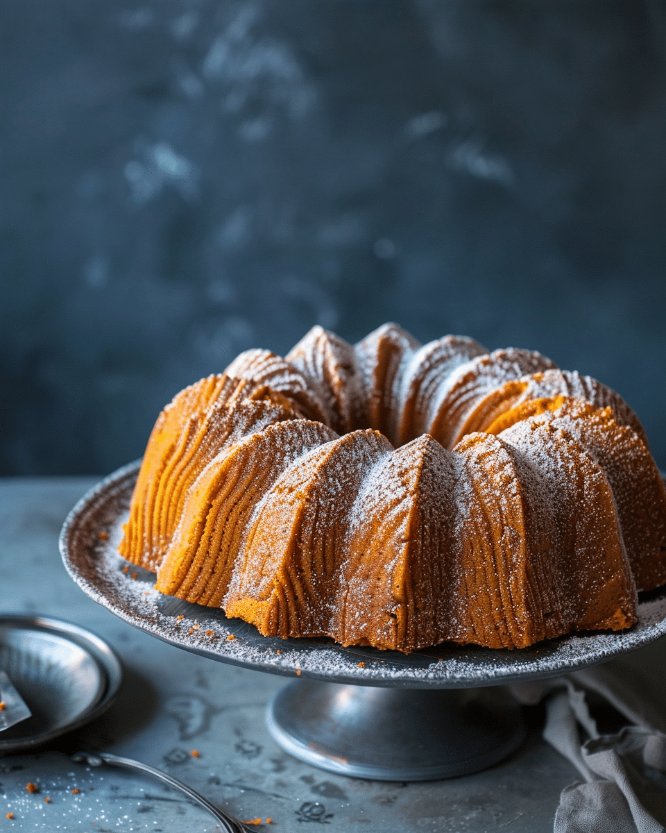 Sweet Potato-Cinnamon Ripple Bundt Cake