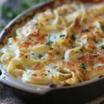 Easy Baked Tagliatelle Pasta with Fontina Cheese
