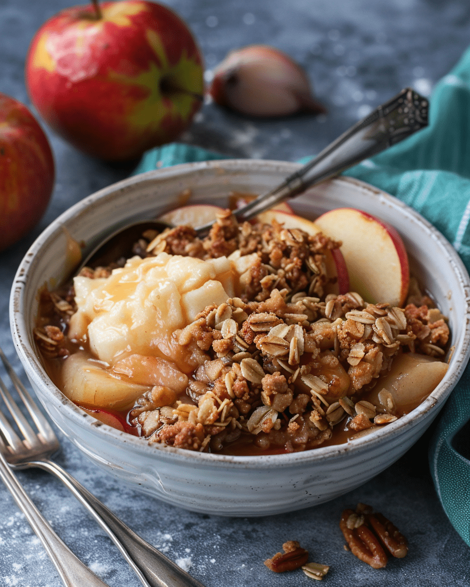 Slow Cooker Apple Pear Crisp