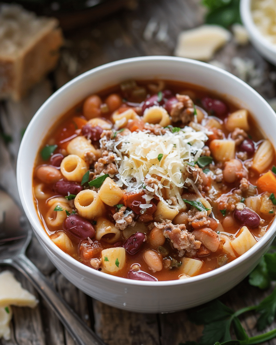 Slow Cooker Olive Garden Pasta e Fagioli