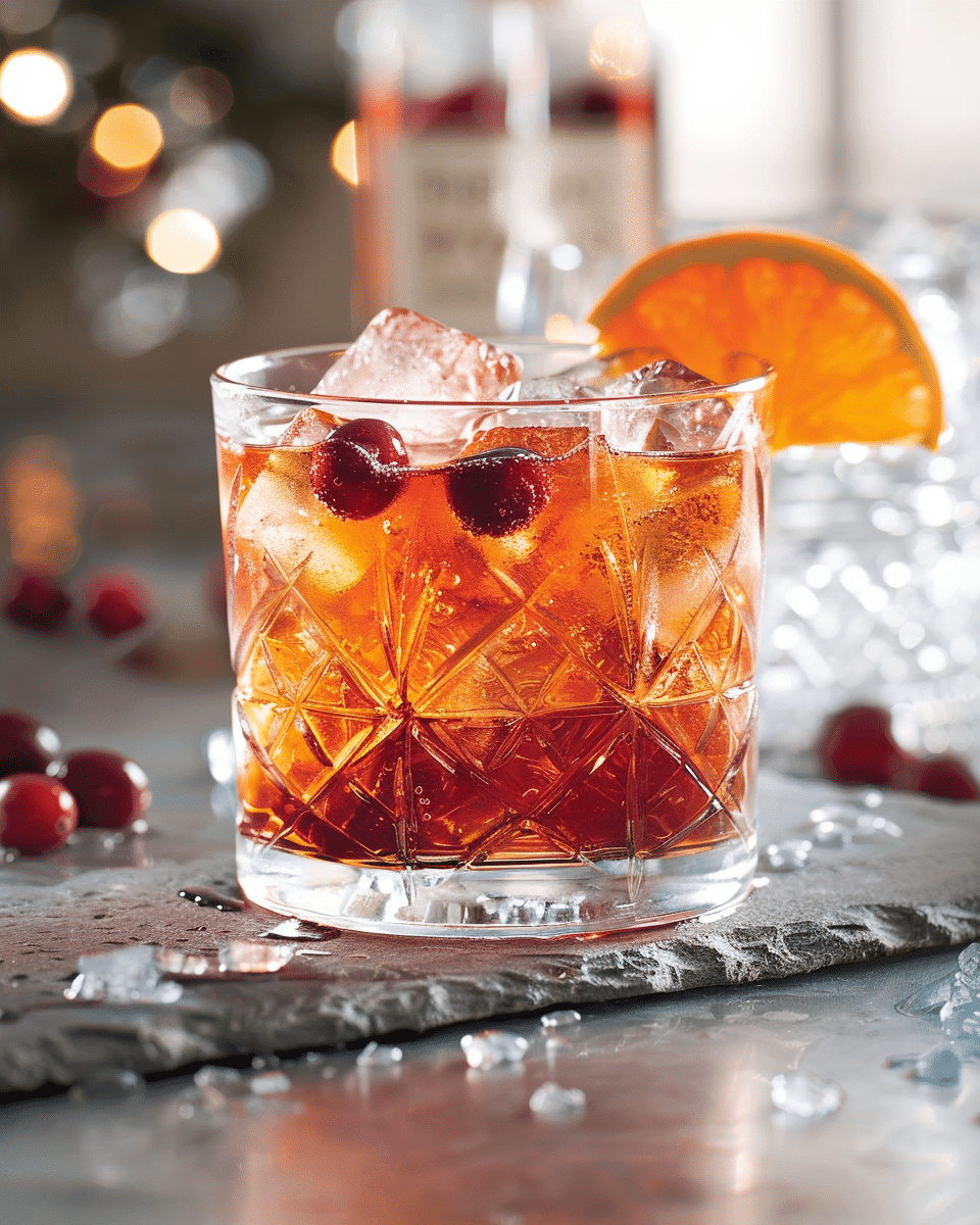 Cranberry-Orange Old-Fashioned