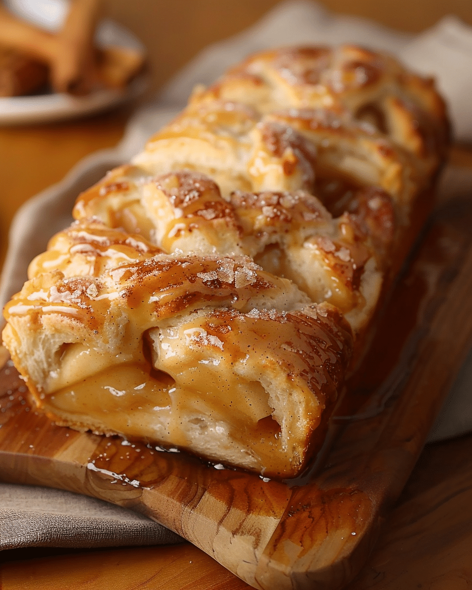Apple Cinnamon Biscuit Loaf With Apple Pie Filling