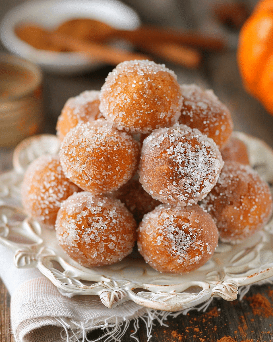 Pumpkin Donut Holes