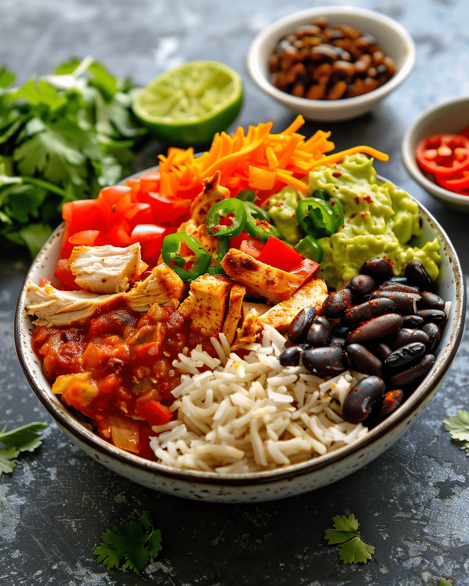 Easy Chicken Burrito Bowl Recipe