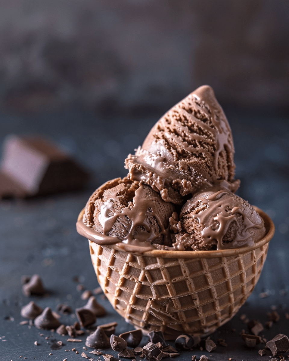 Homemade Nutella Ice Cream