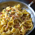 Pasta with Saffron and Pancetta