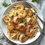 Shrimp + Scallop Linguine with Lemon Caper Butter