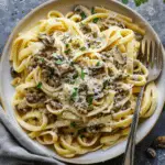 Italian White Ragu Pasta with Wild Mushrooms