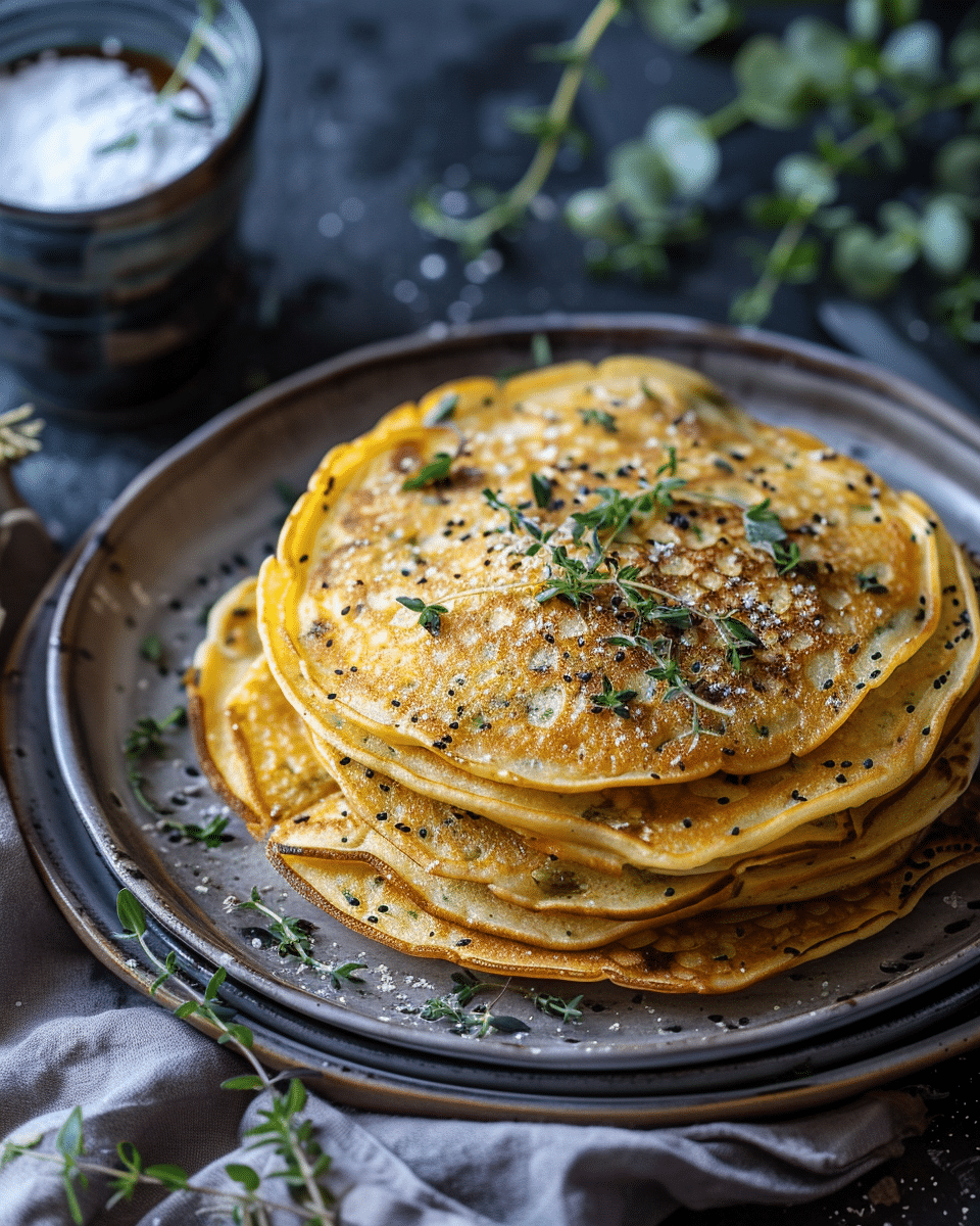 Herbed Chickpea Flour Pancakes