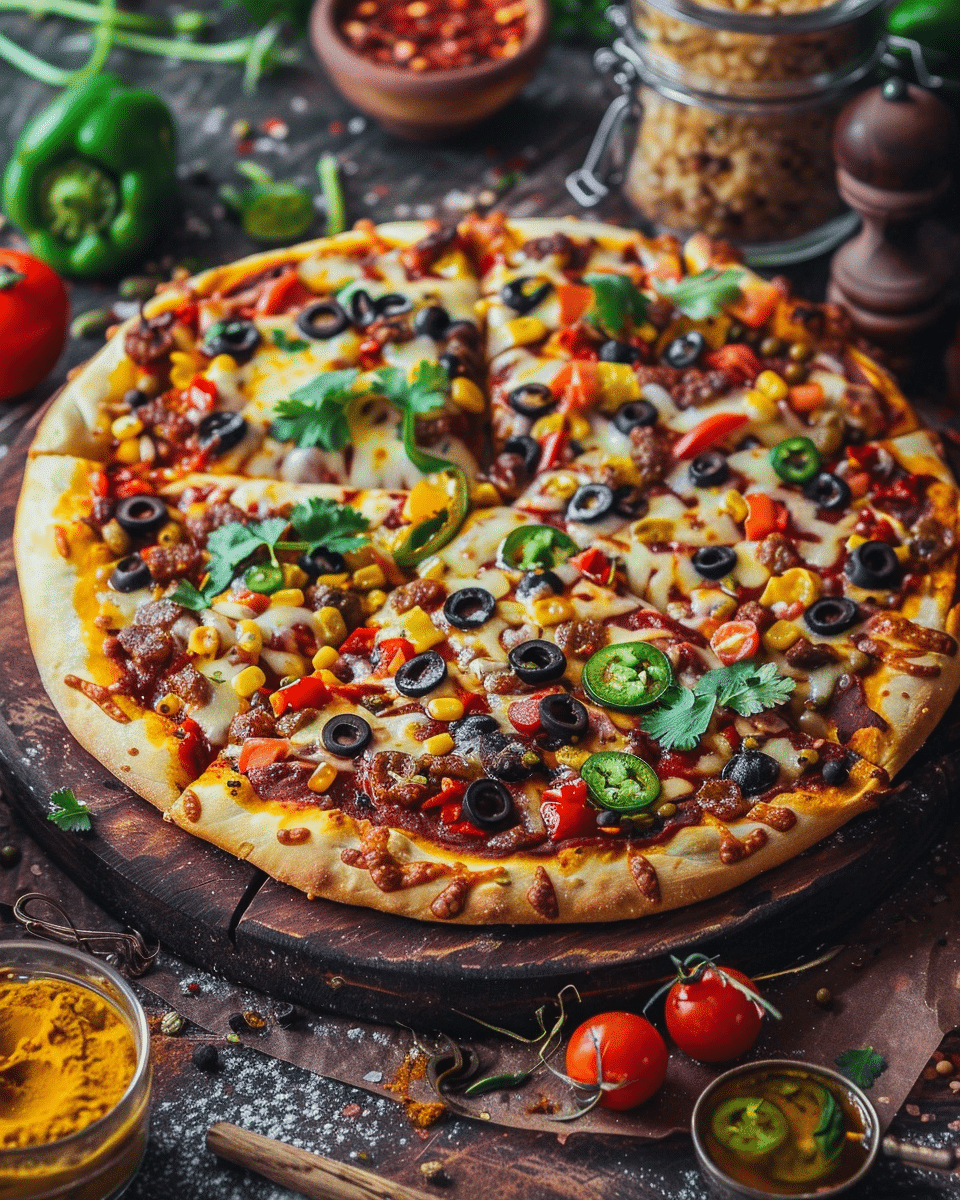 Vegetarian Mexican Pizza Recipe