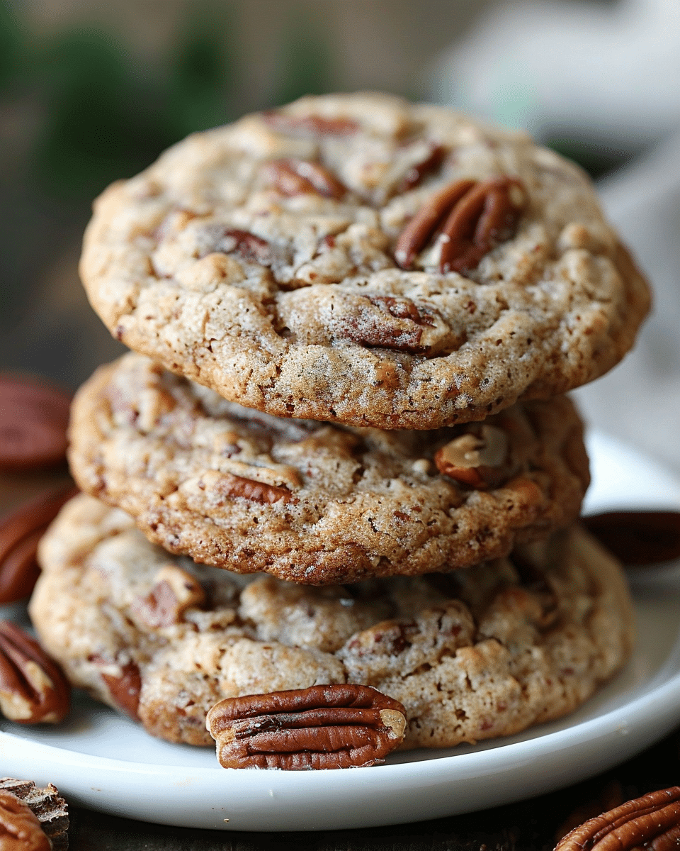 Chewy Brown Butter Maple Pecan Cookies