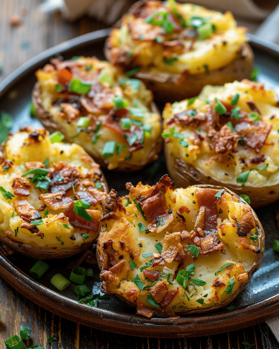 Loaded Smashed Potatoes In The Air Fryer