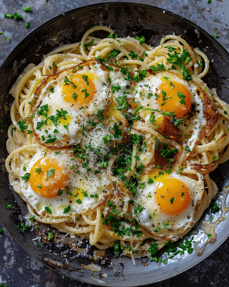 Fried Spaghetti with Eggs