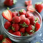 Sweet + Salty Quick Pickled Strawberries