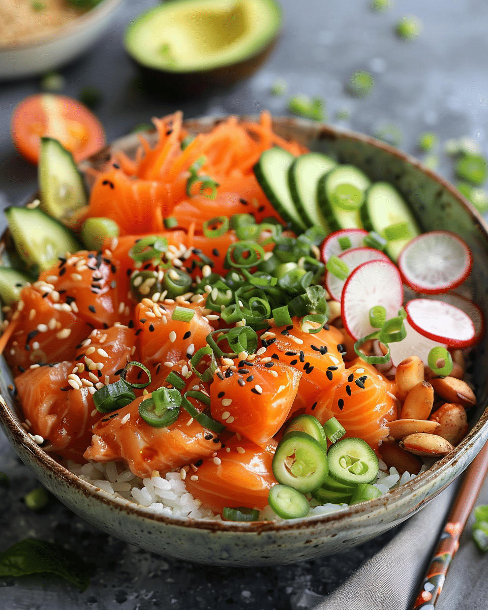Hawaiian Salmon Poke Bowl