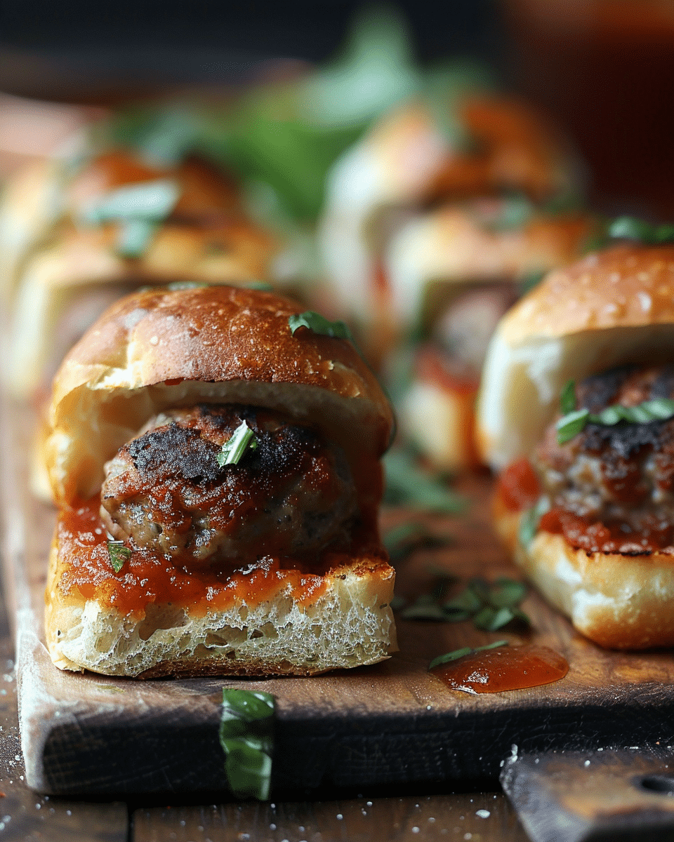 Hawaiian Bread Meatball Sliders
