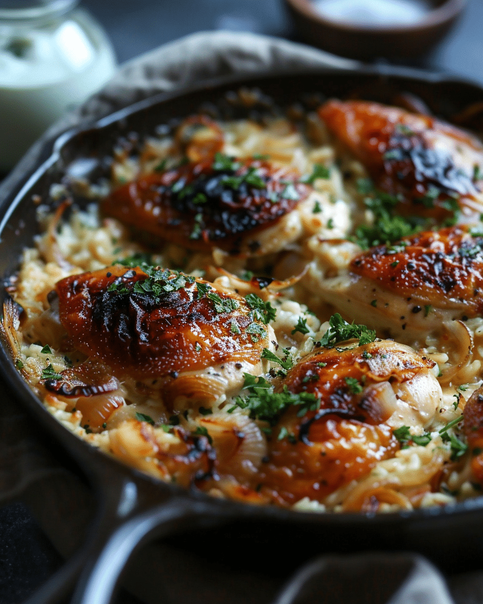 French Onion Chicken Recipe – Juicy, Cheesy, and Full of Flavor