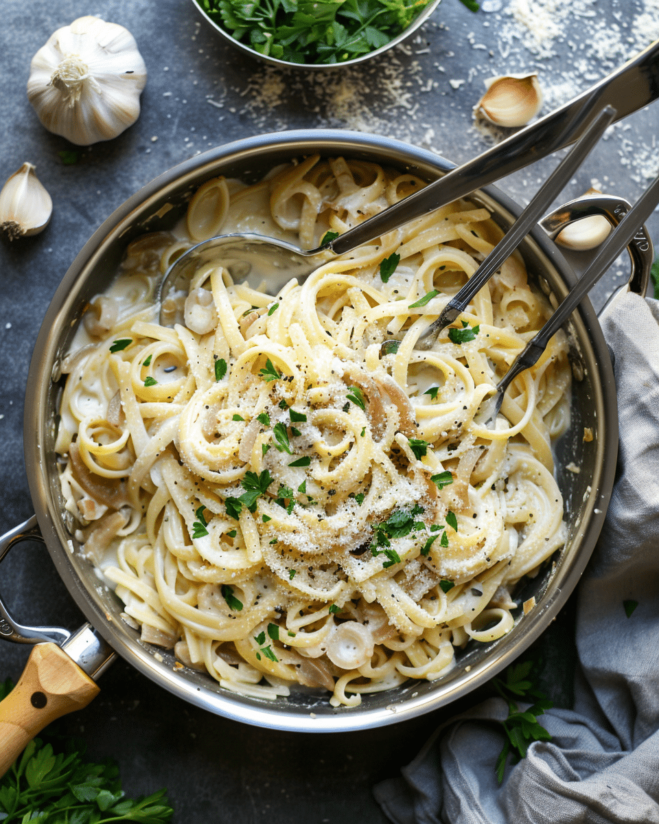 One Pot French Onion Pasta Recipe – Creamy, Cheesy, and Easy to Make