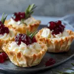 Brie Cheese Bites with Cranberry Recipe