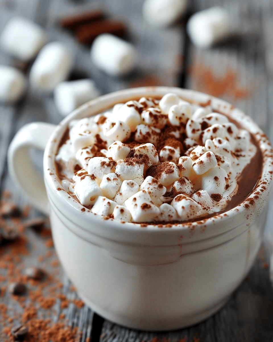 Hot Cocoa Dip With Marshmallow Fluff